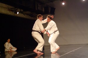 A "duet" at a GSS Community Concert in 2003