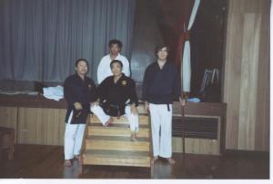 While I visited a fair number of times I can't really claim Matayoshi sensei was my teacher. But who recognizes the fellow on the left... 